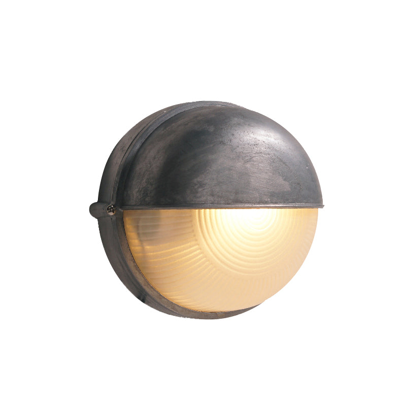Aluminum Outdoor Bulkhead Wall Sconce with Sealed Glass | Weather-Resistant Light