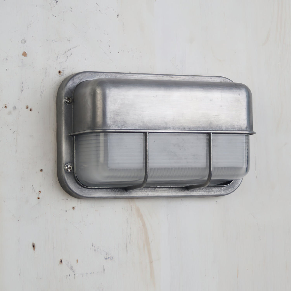 Aluminum Outdoor Bulkhead Wall Sconce with Sealed Glass | Weather-Resistant Light