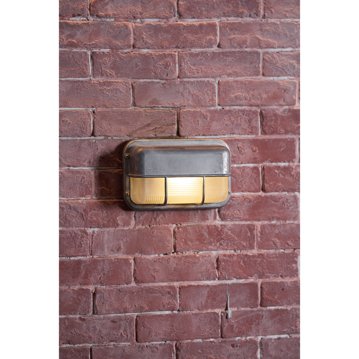 Aluminum Outdoor Bulkhead Wall Sconce with Sealed Glass | Weather-Resistant Light