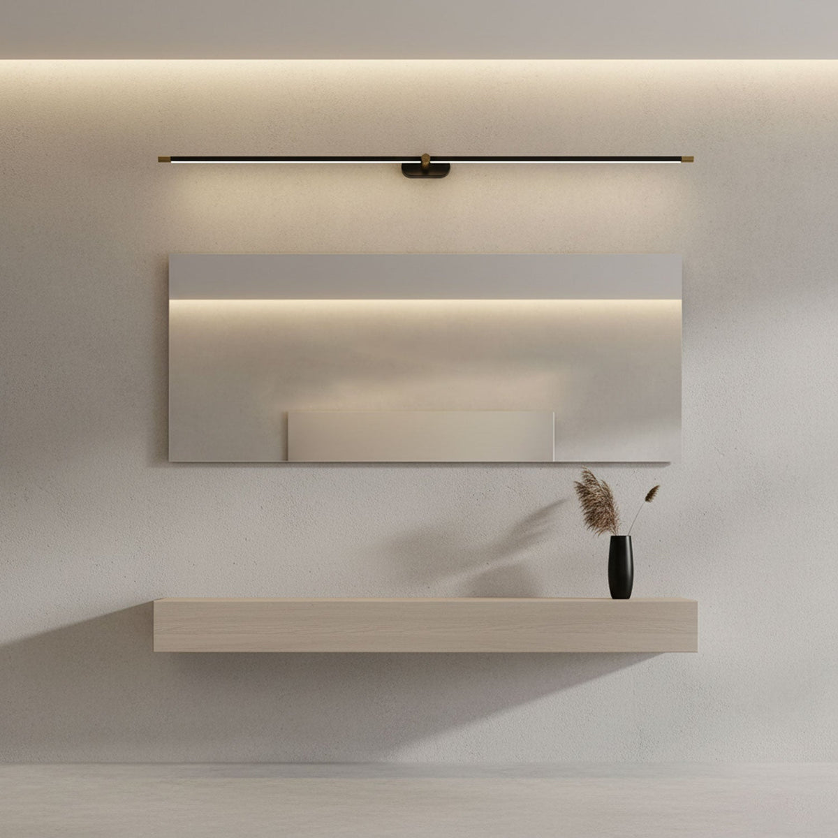 Lumenora | Cordless Linear Wall Lamp with USB Rechargeable Battery and Touch Dimmer