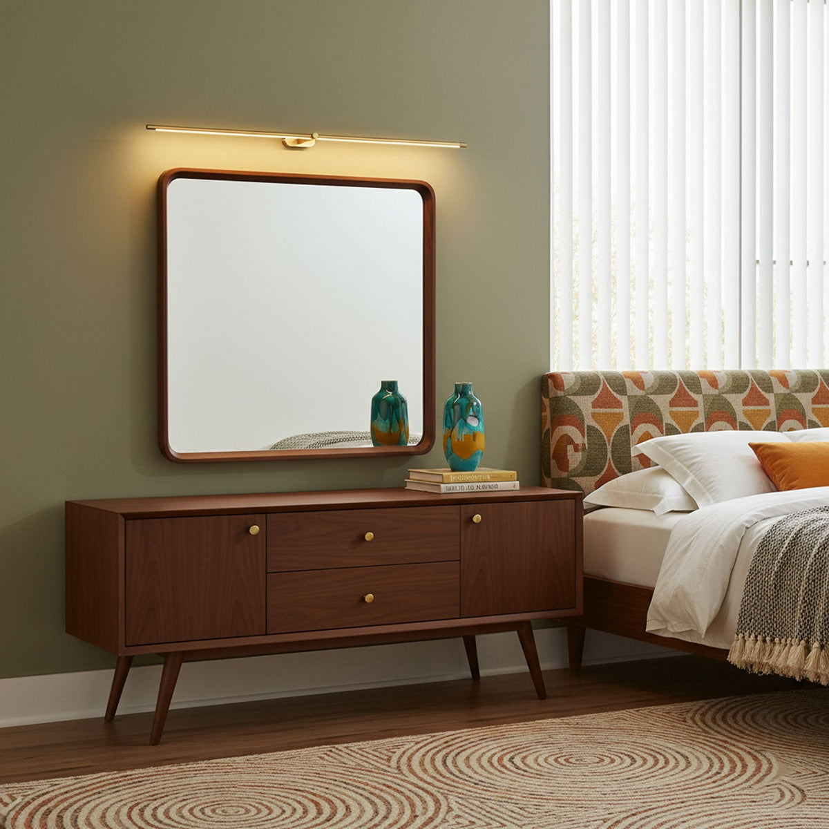 Lumenora | Cordless Linear Wall Lamp with USB Rechargeable Battery and Touch Dimmer