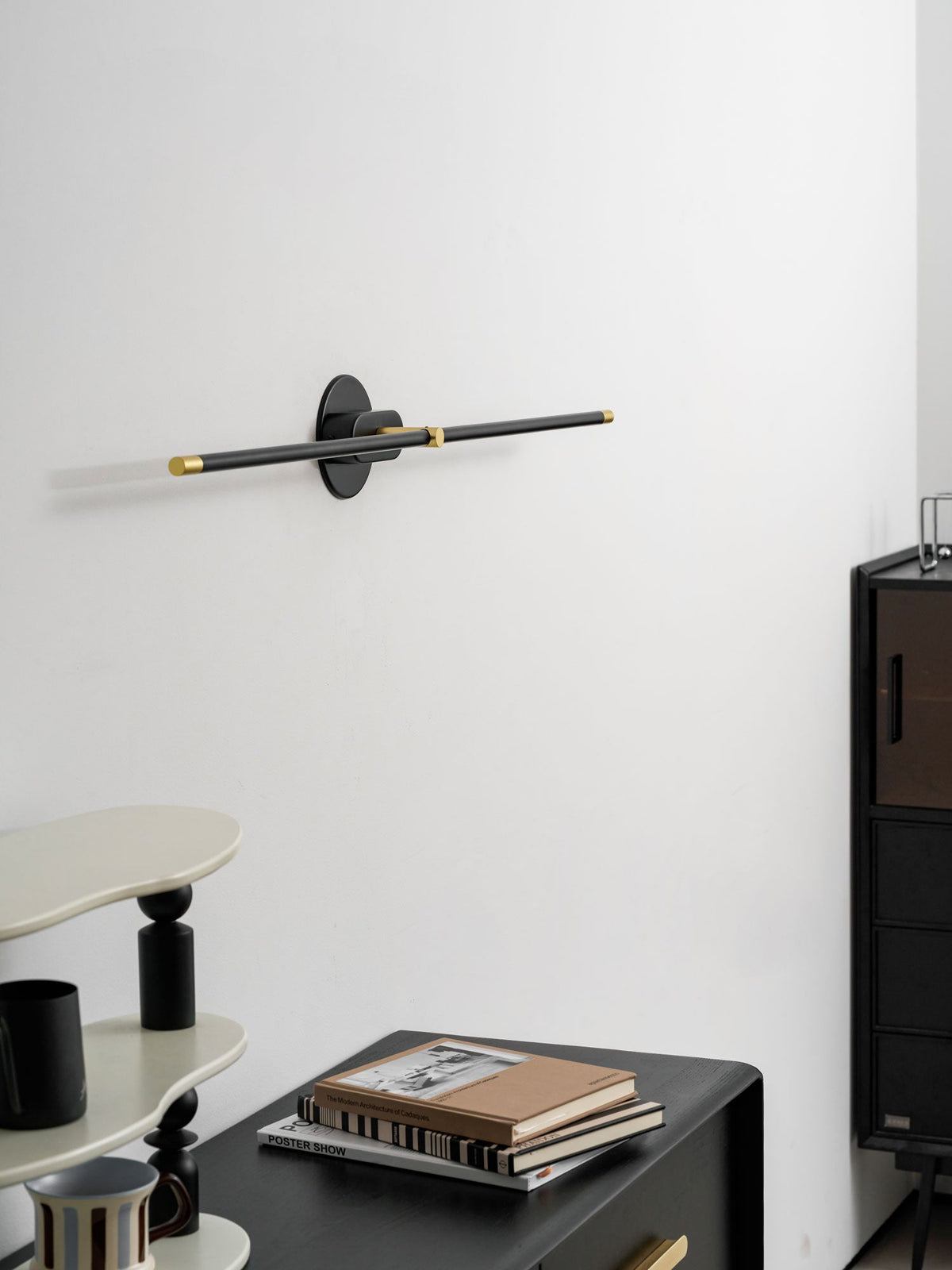 Linora | Linear LED Wall Sconce with Dimmable Warm Light | Metal Vanity Lamp for Mirrors