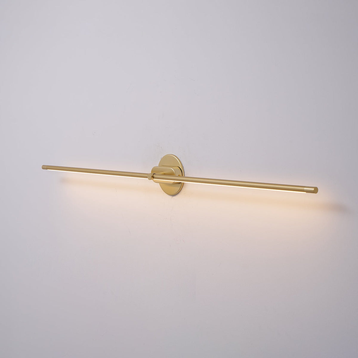 Linora | Linear LED Wall Sconce with Dimmable Warm Light | Metal Vanity Lamp for Mirrors
