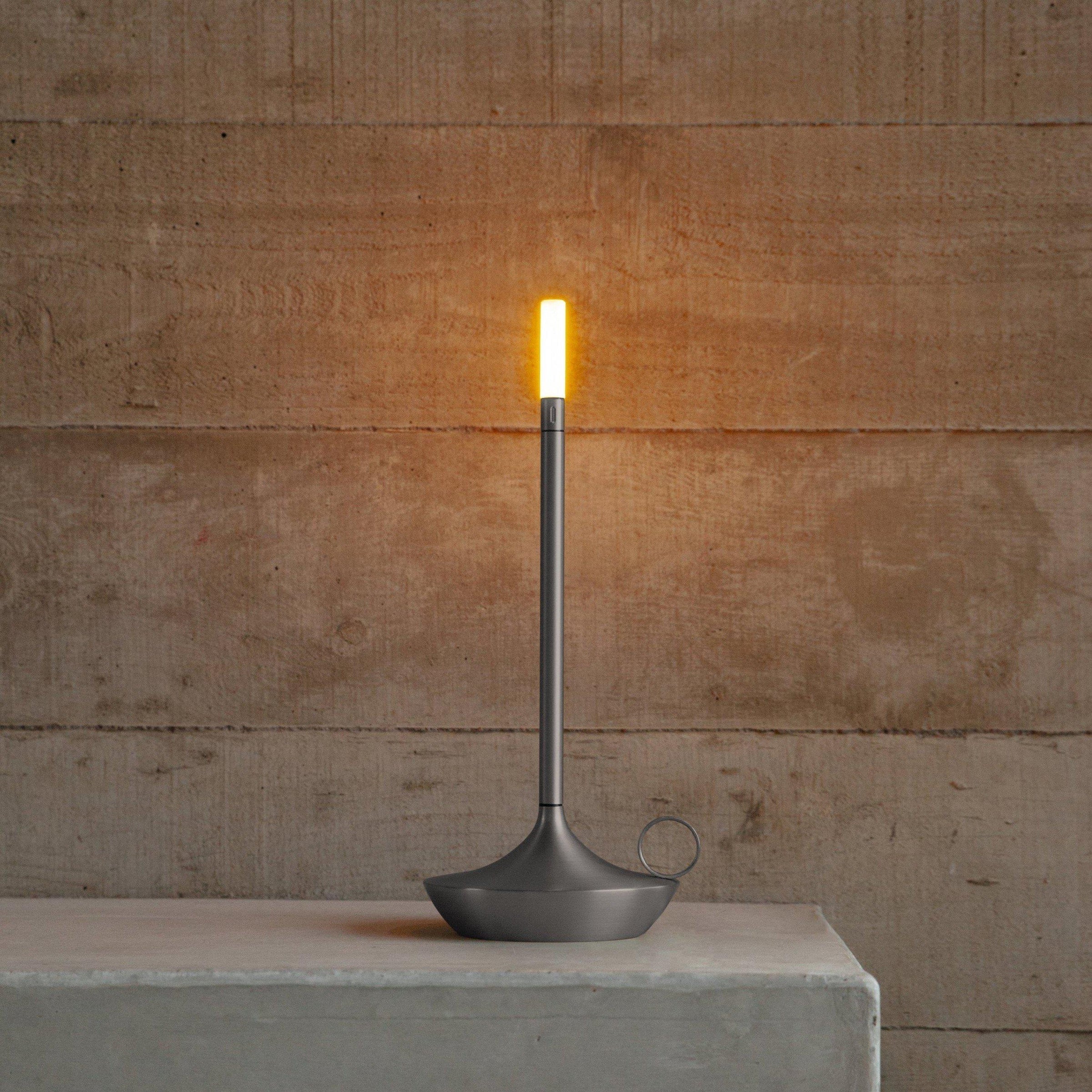 Giavi LED Candlelight Table Lamp Dimmable USB Rechargeable Portable