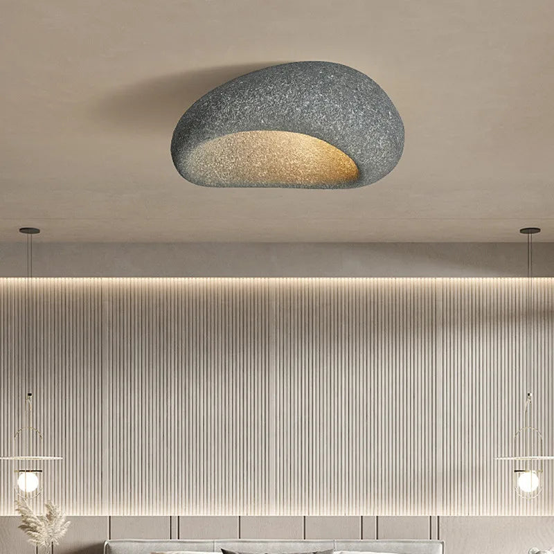 Wabi Sabi Minimalist Ceiling Light Modern Metal Flush Mount Lamp
