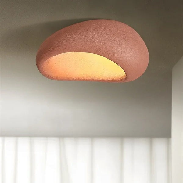 Wabi Sabi Minimalist Ceiling Light Modern Metal Flush Mount Lamp
