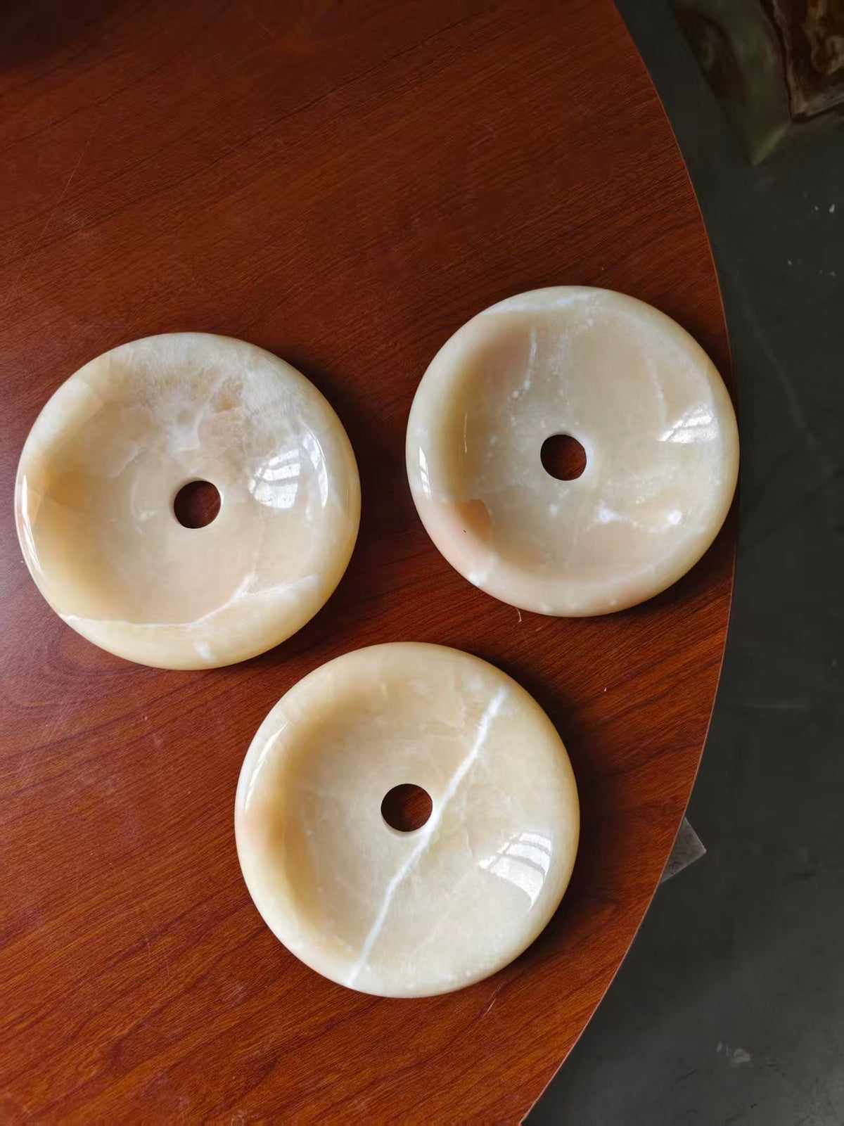 Onyx Halo Series | Natural Onyx Wall Sconce with White Glass Diffuser for Bedside