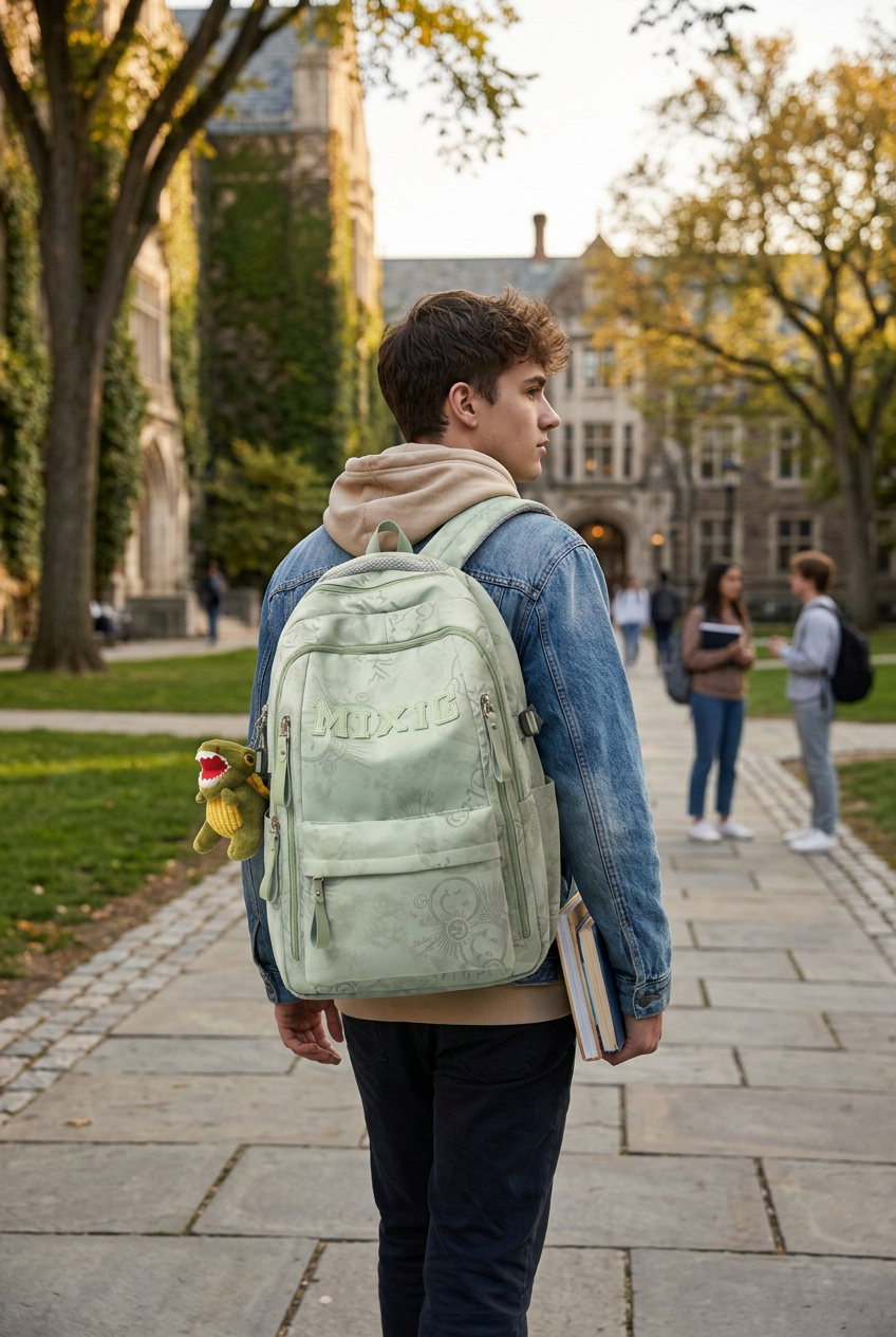 Urbana | Graphic Print School Backpack with Padded Straps | Unisex Daypack for Commuting