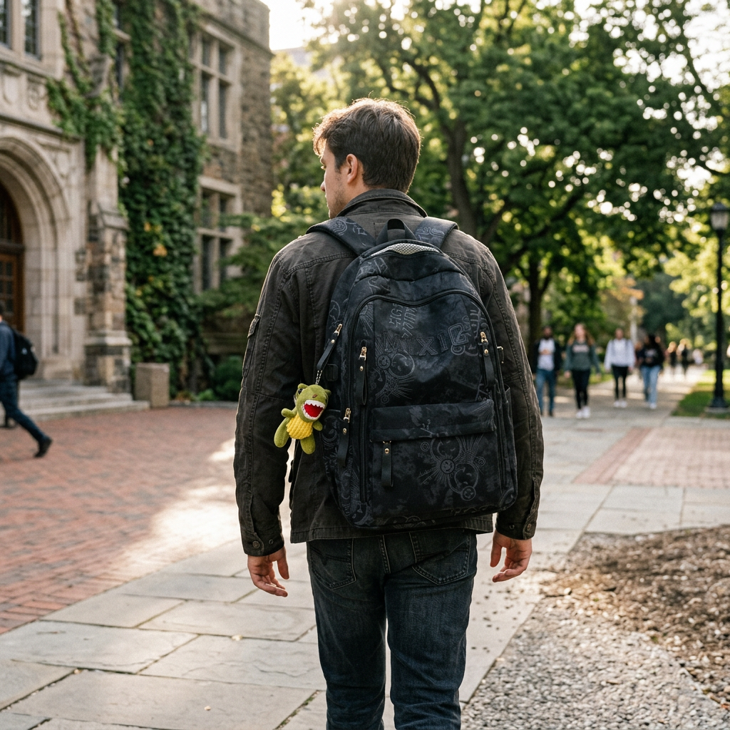 Urbana | Graphic Print School Backpack with Padded Straps | Unisex Daypack for Commuting