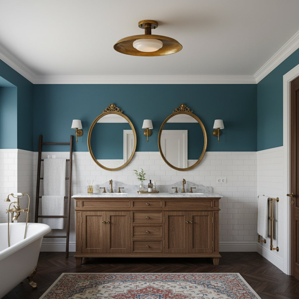 Flat-Panel Iron Ceiling Light with Warm Dimming | Flush Mount for Low Ceilings
