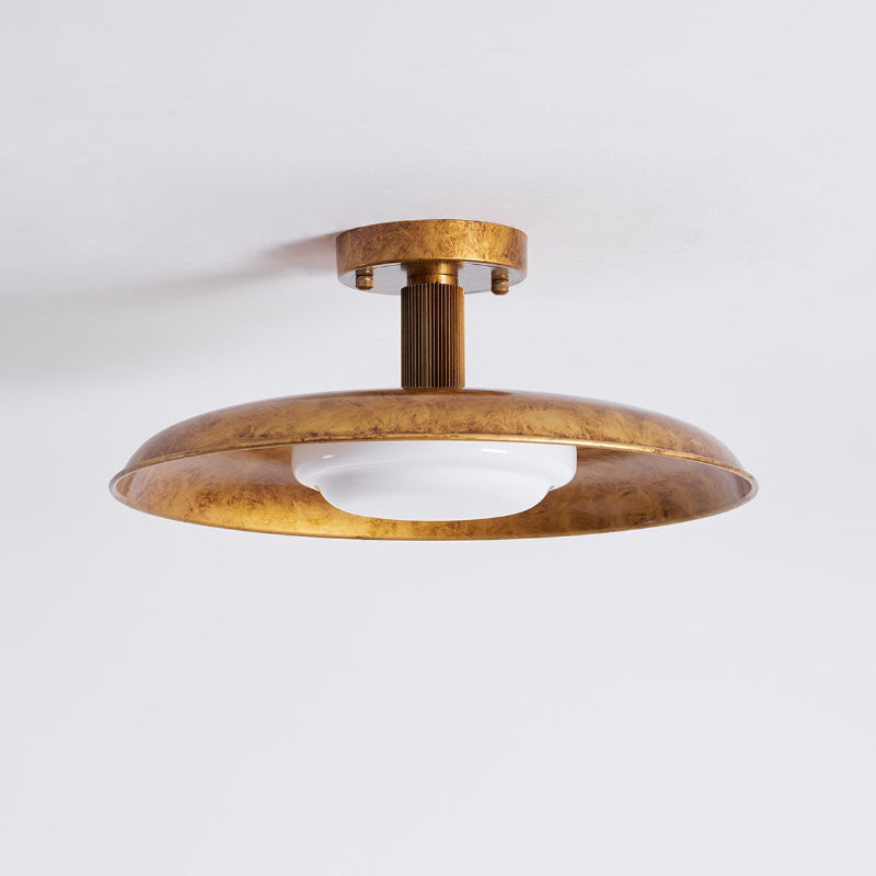 Flat-Panel Iron Ceiling Light with Warm Dimming | Flush Mount for Low Ceilings