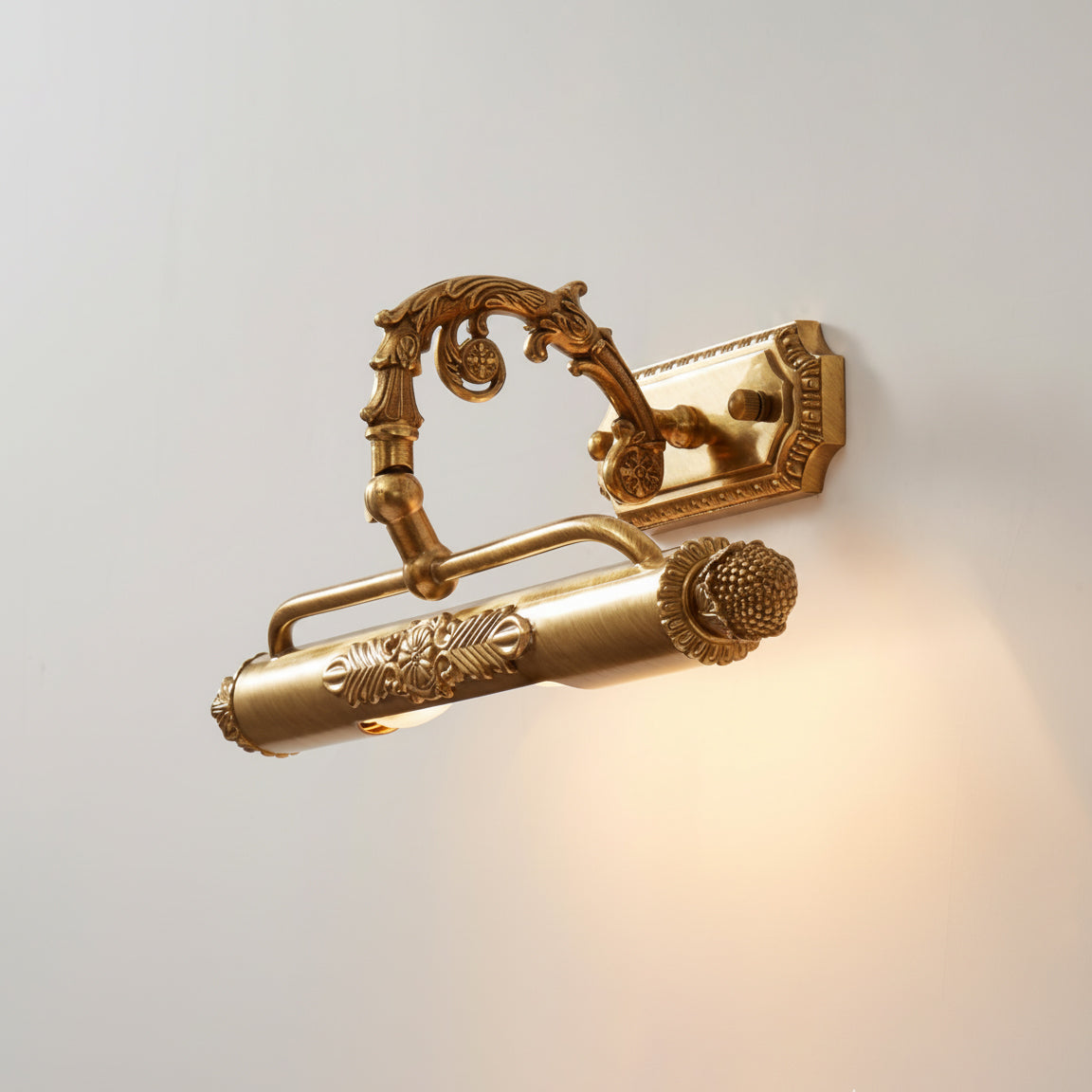 Antique Brass Picture Frame Wall Lamp with Integrated Light | Gallery Wall Art