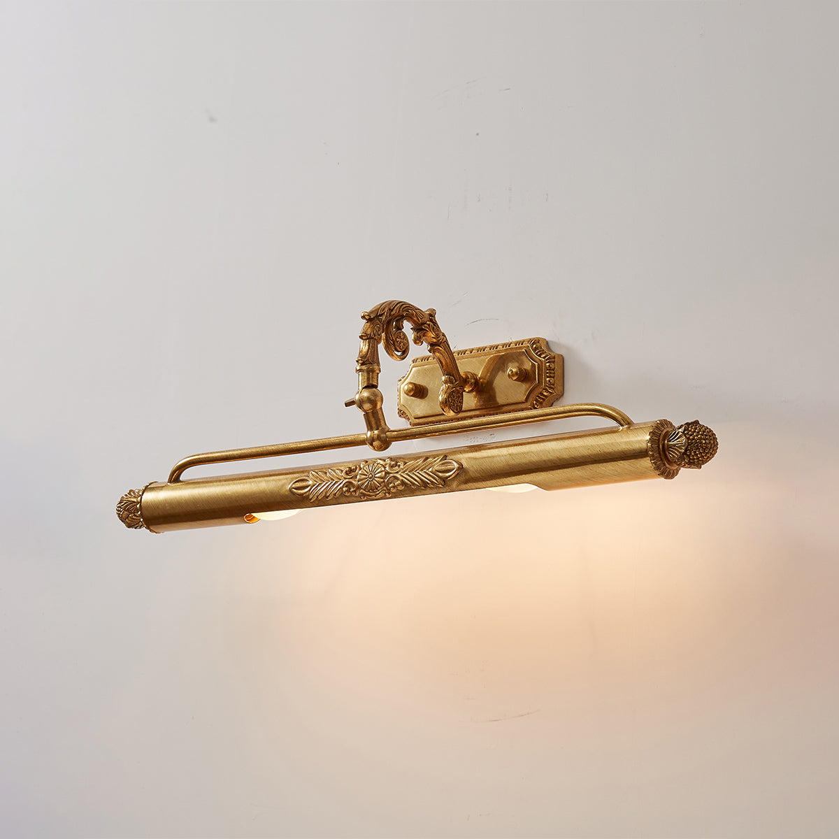 Antique Brass Picture Frame Wall Lamp with Integrated Light | Gallery Wall Art
