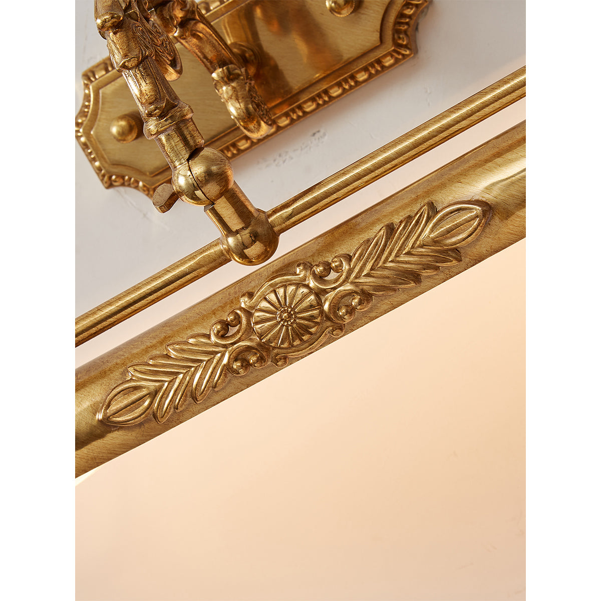 Antique Brass Picture Frame Wall Lamp with Integrated Light | Gallery Wall Art