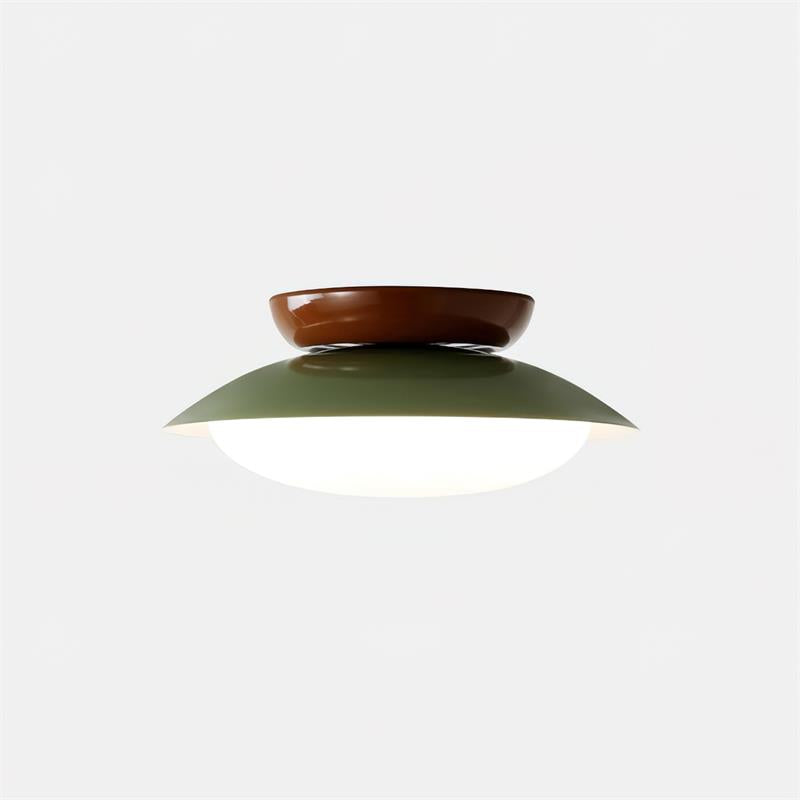 Olivea | Flush Mount LED Ceiling Light with Dome Shade, Dimmable Option for Small Spaces