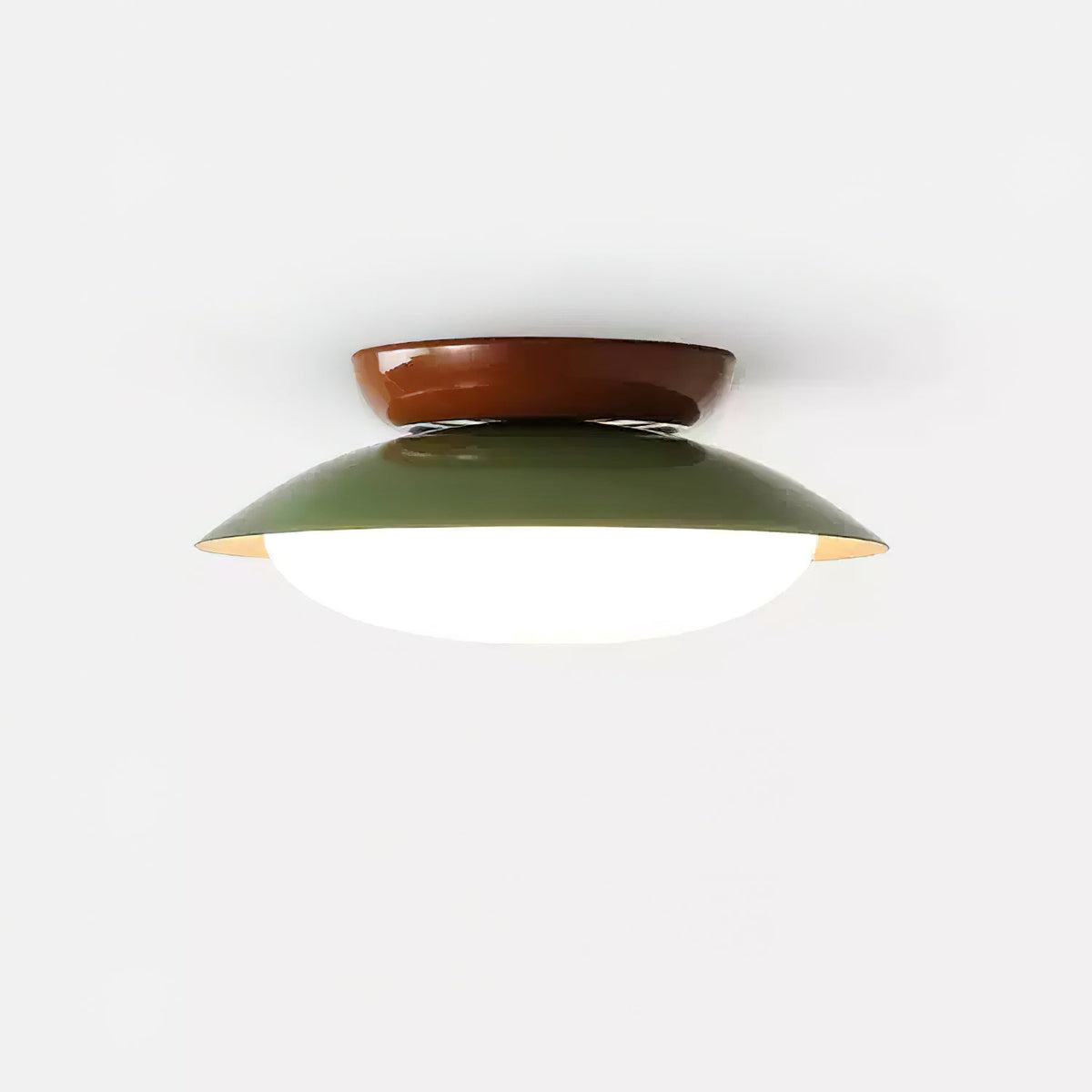 Olivea | Flush Mount LED Ceiling Light with Dome Shade, Dimmable Option for Small Spaces