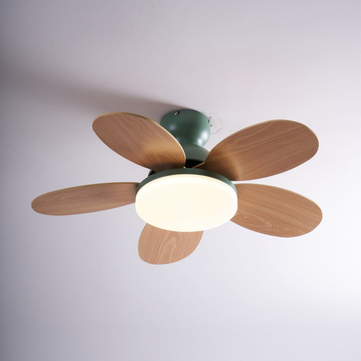 Petalux | Modern Ceiling Fan with LED Light and Remote | Quiet DC Motor for Living Rooms