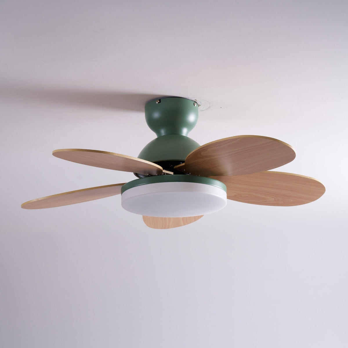 Petalux | Modern Ceiling Fan with LED Light and Remote | Quiet DC Motor for Living Rooms