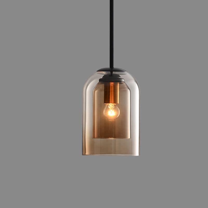 Colored Glass Pendant Light Modern Hanging Ceiling Lamp Fixture