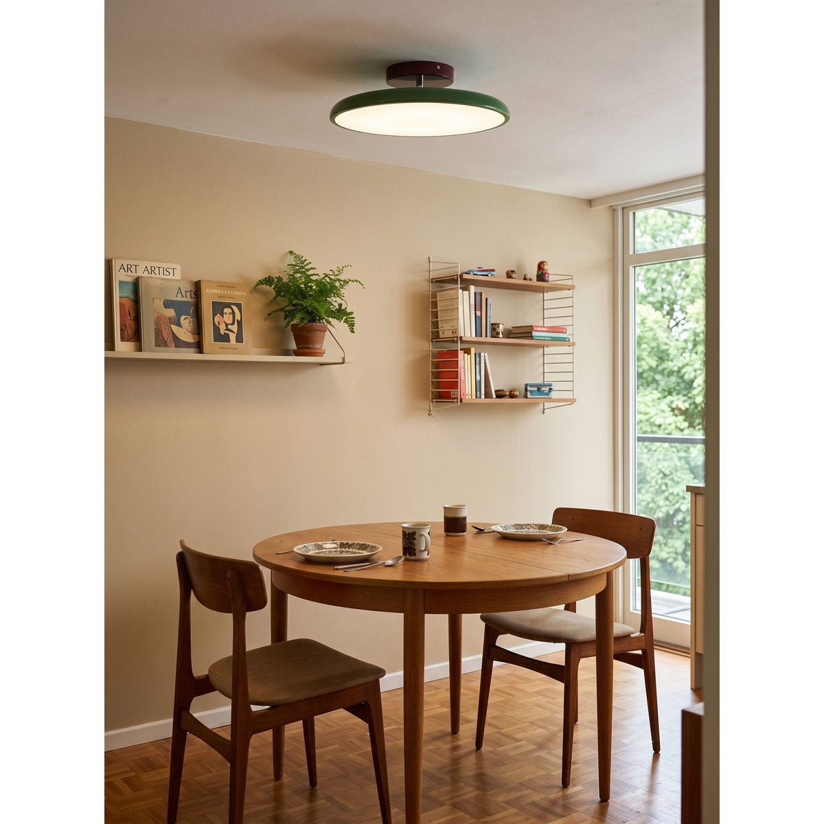 Auroradrift | Modern LED Ceiling Lamp with 270° Swivel Shade | Light for Sloped Ceilings