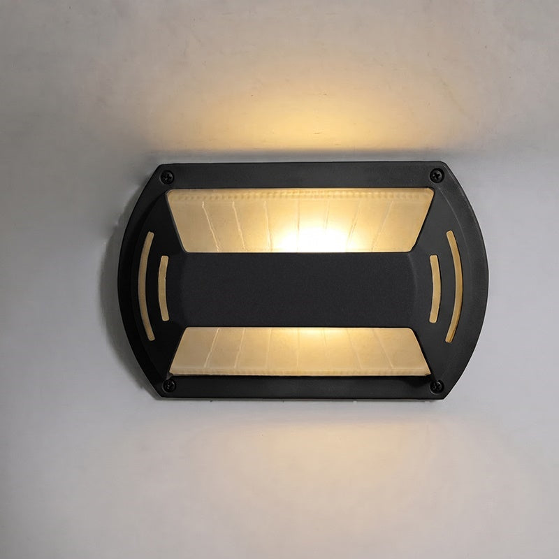 Aluminum Outdoor Bulkhead Wall Sconce with Sealed Glass | Weather-Resistant Light