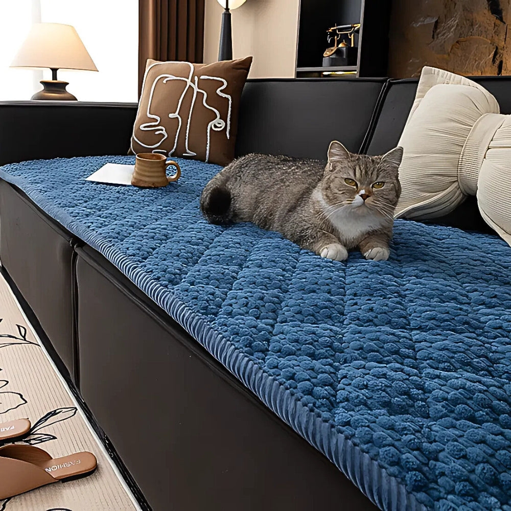 Knitted Non Slip Sofa Cover Washable Couch Protector