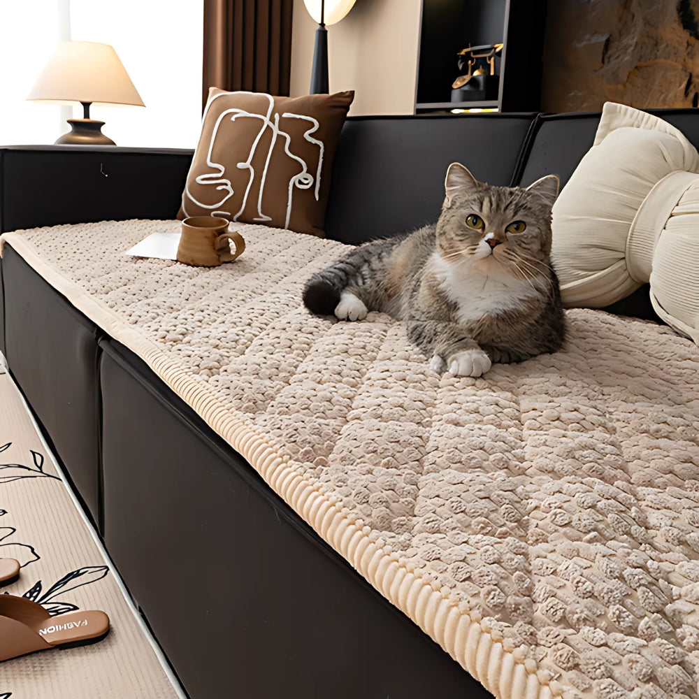 Knitted Non Slip Sofa Cover Washable Couch Protector