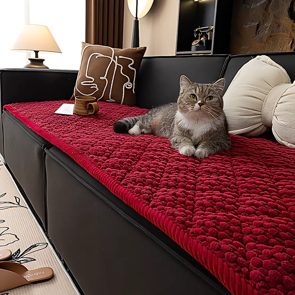 Knitted Non Slip Sofa Cover Washable Couch Protector