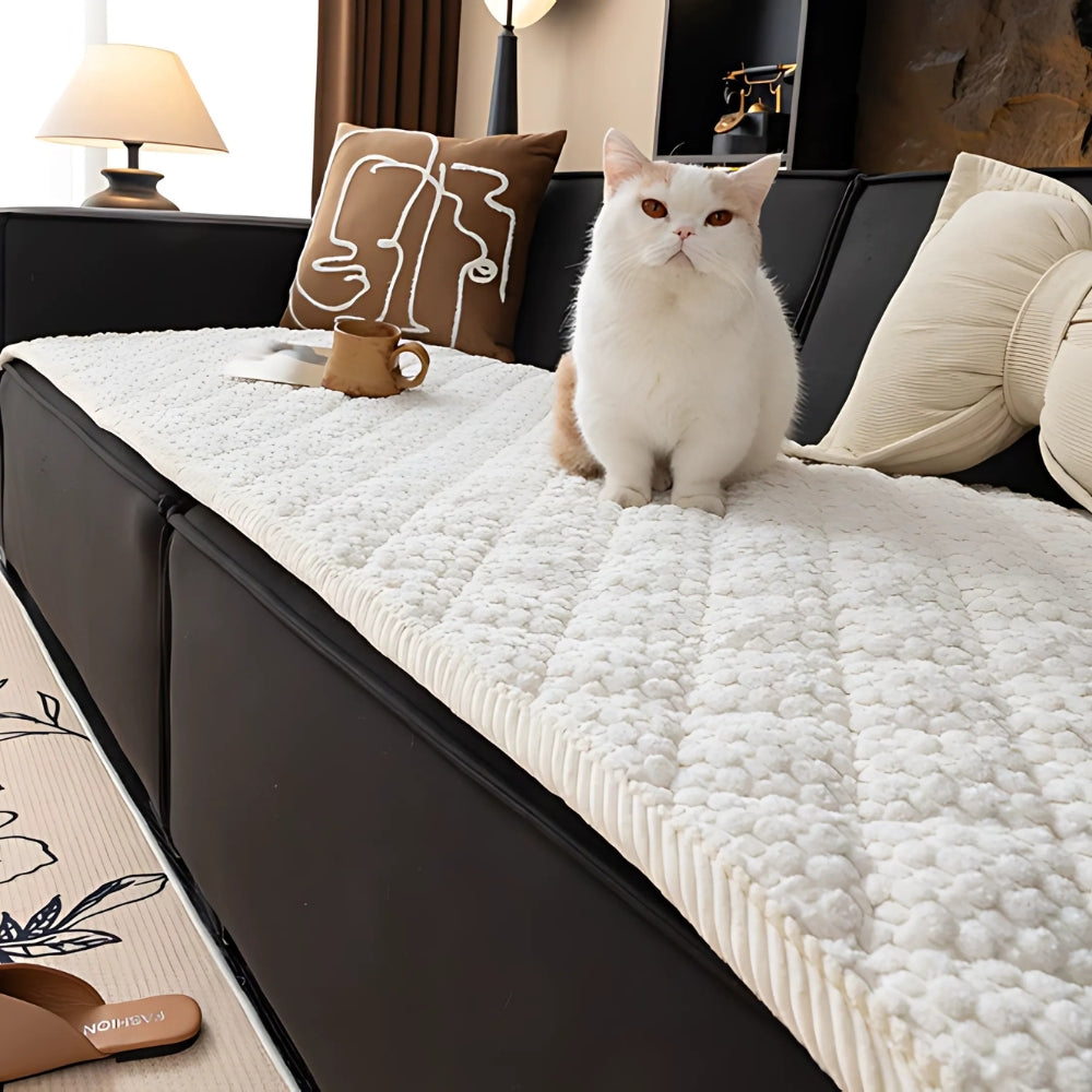 Knitted Non Slip Sofa Cover Washable Couch Protector