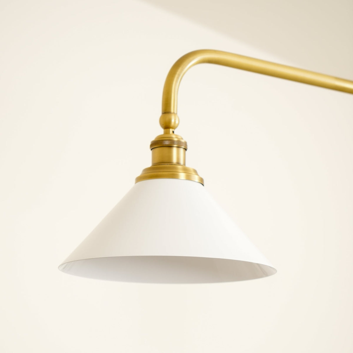 Brass Two-Head Pendant Light with Ceramic Shades | Kitchen Island Fixture
