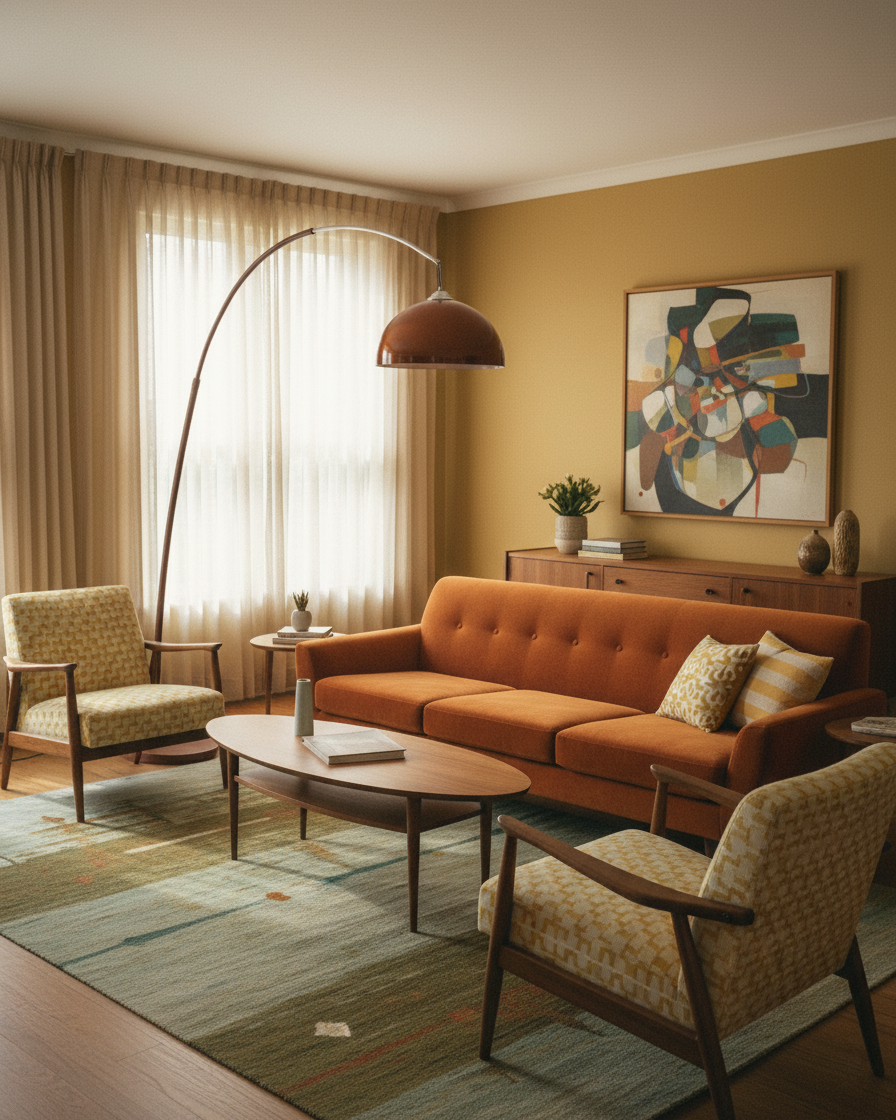 Arcova | Arc Floor Lamp with Amber Dome Shade | Adjustable Height Lamp for Reading Nooks