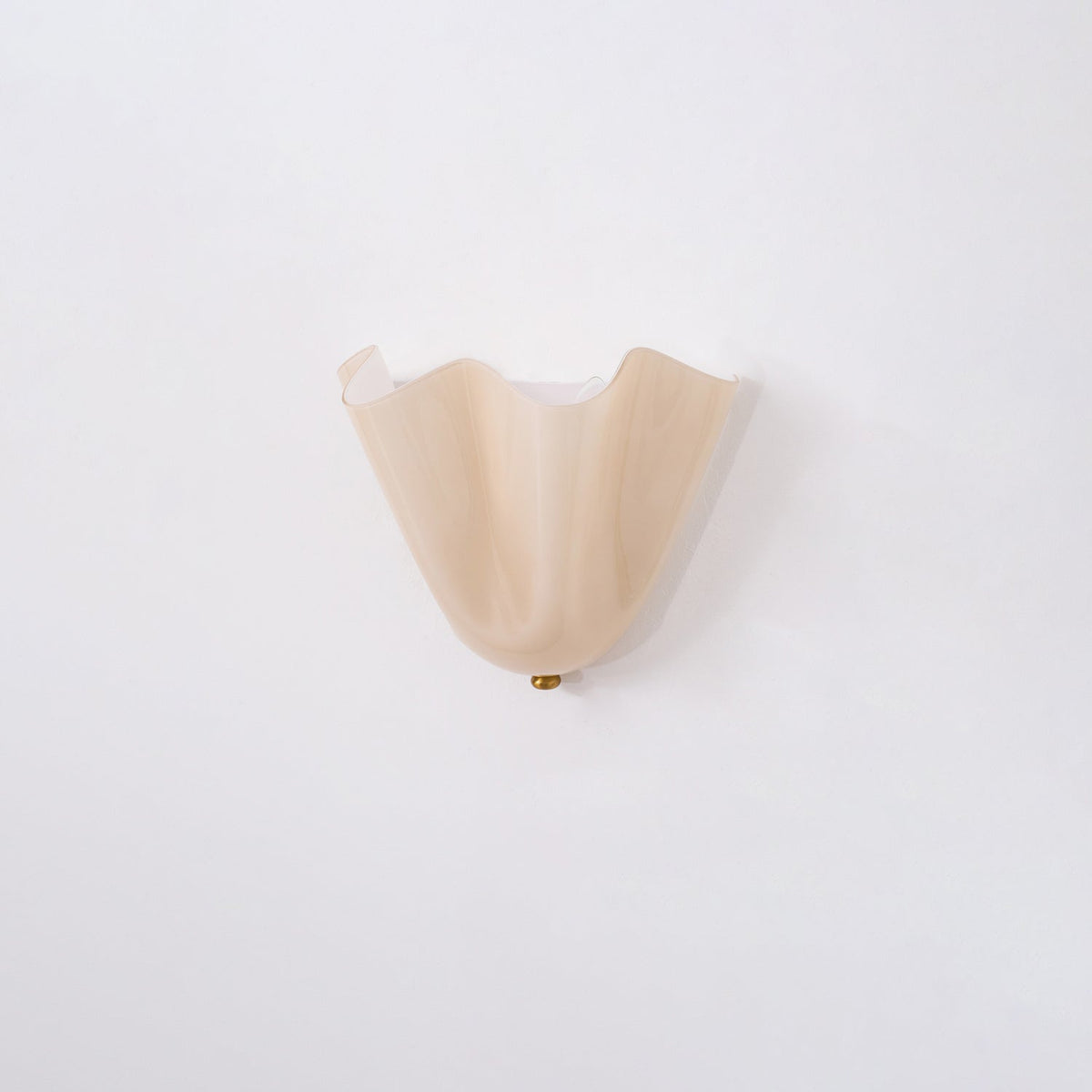 Petala | Hand Blown Glass Wall Sconce with Curved Shade, Dimmable Wall Lamp for Bedrooms