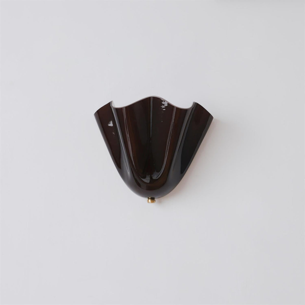 Petala | Hand Blown Glass Wall Sconce with Curved Shade, Dimmable Wall Lamp for Bedrooms
