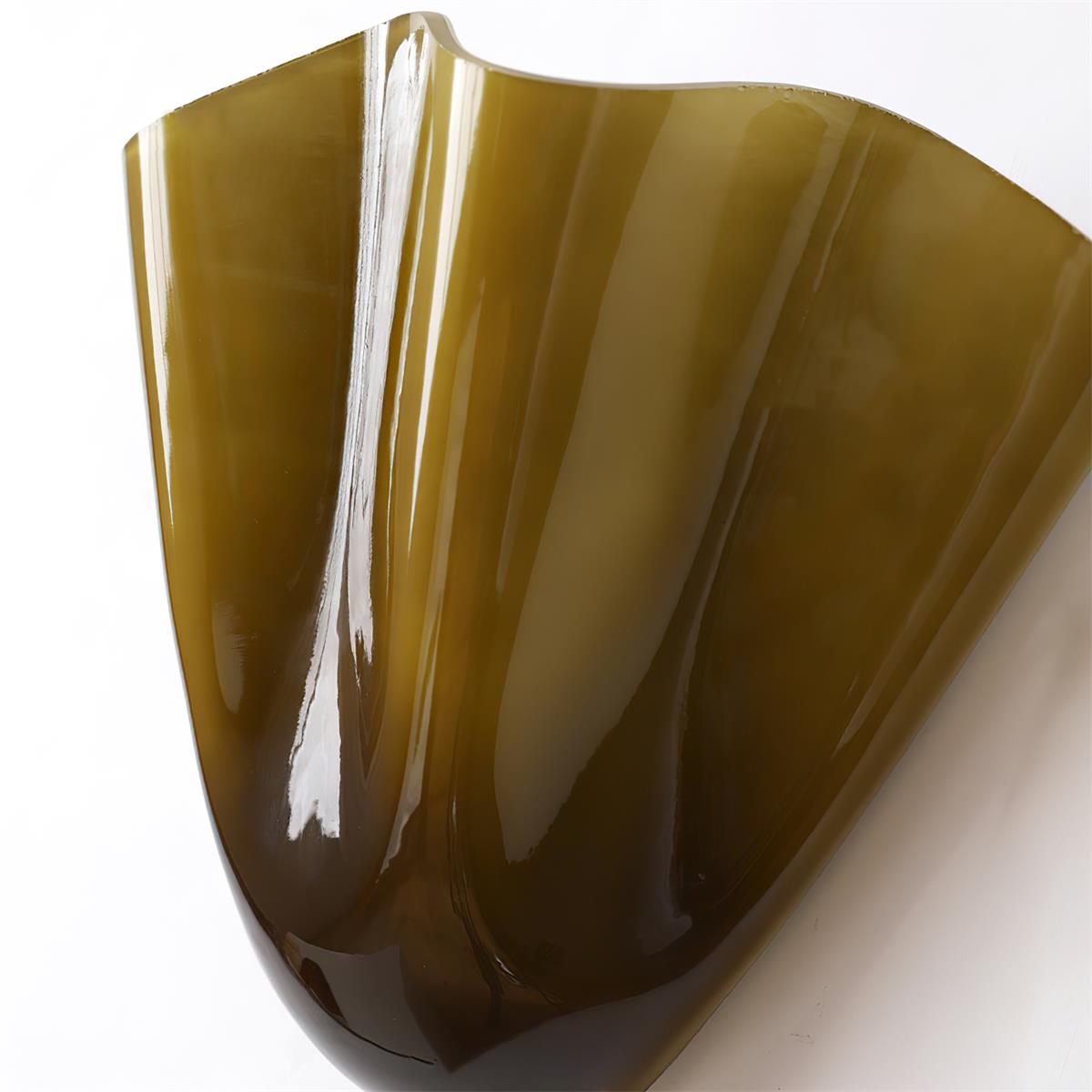 Petala | Hand Blown Glass Wall Sconce with Curved Shade, Dimmable Wall Lamp for Bedrooms