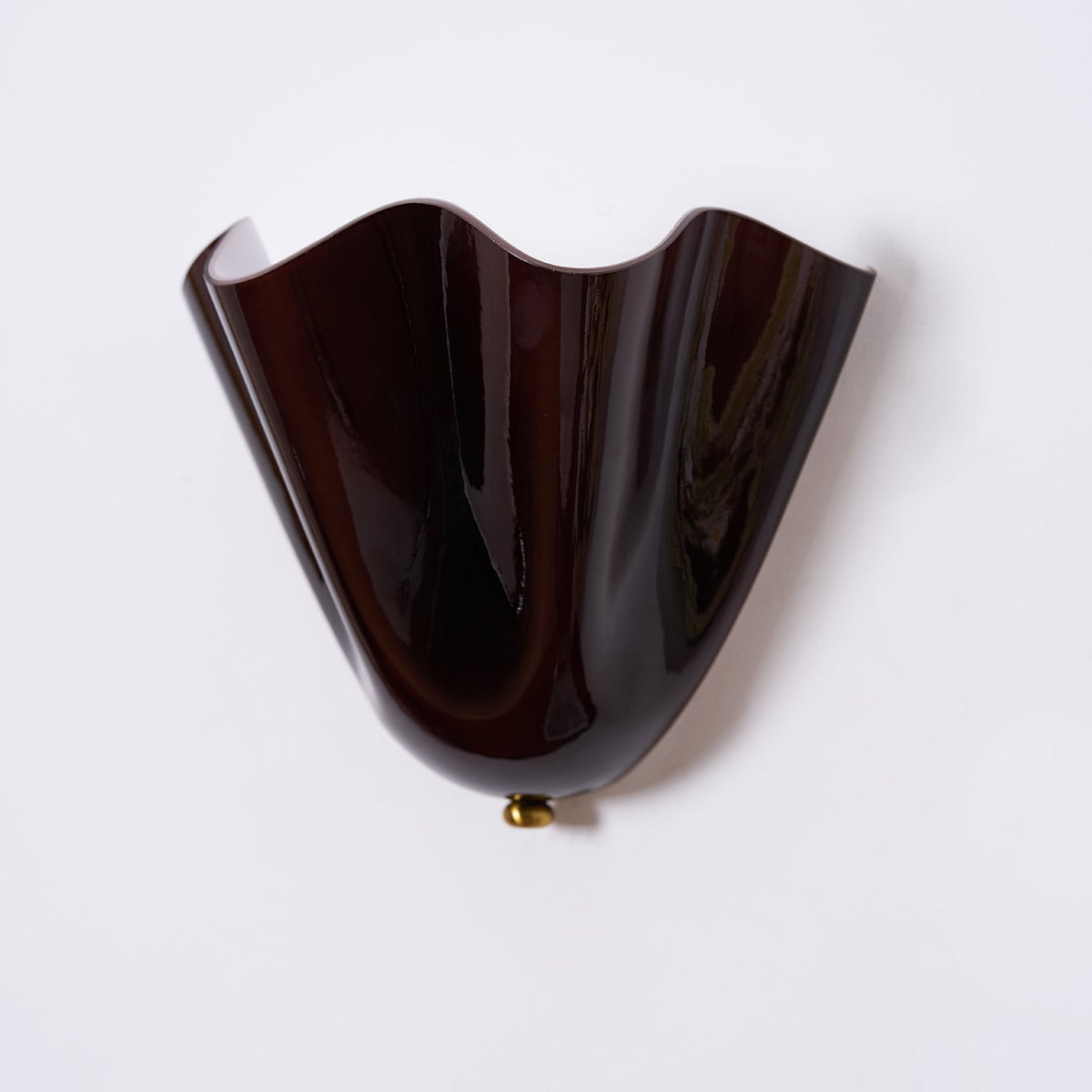 Petala | Hand Blown Glass Wall Sconce with Curved Shade, Dimmable Wall Lamp for Bedrooms