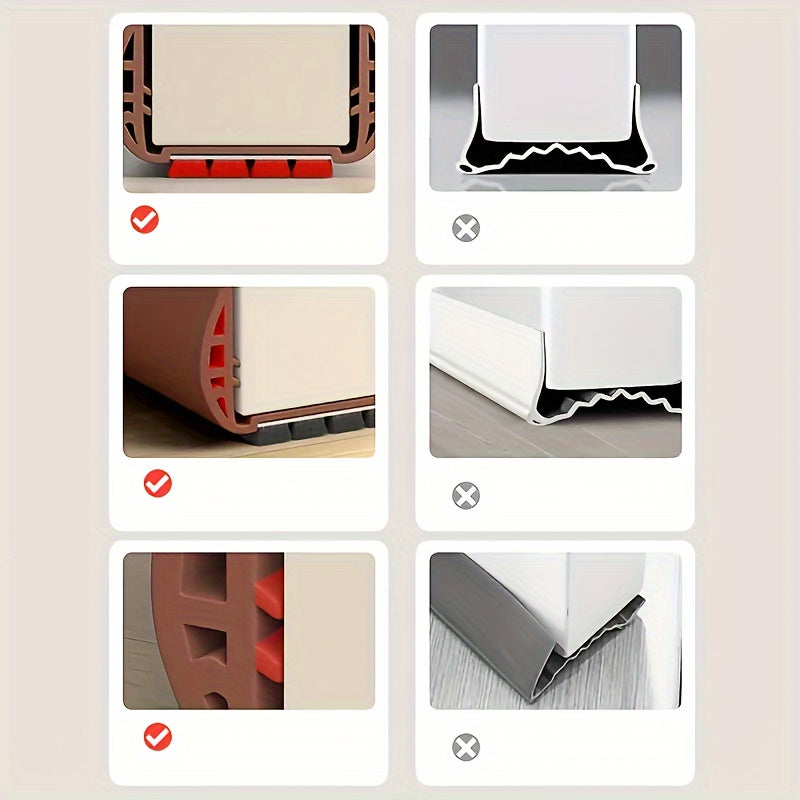 Draftbar | Adjustable Door Draft Stopper with Foam Core - Tool-Free Insulation for Doors