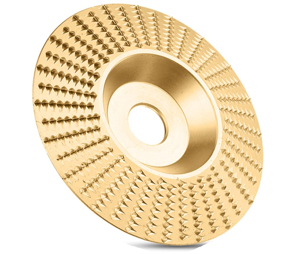 Carvexa | Tungsten Carbide Wood Carving Discs with 3 Shapes | Angle Grinder Kit for Wood