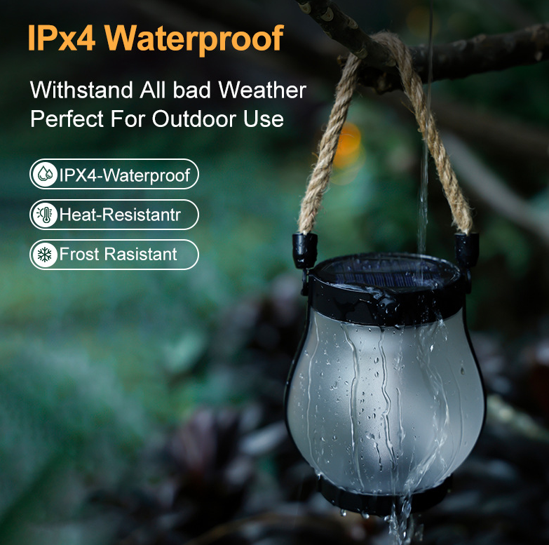 Solar Flame Effect Lantern with Automatic Dusk Activation | Outdoor Garden Light