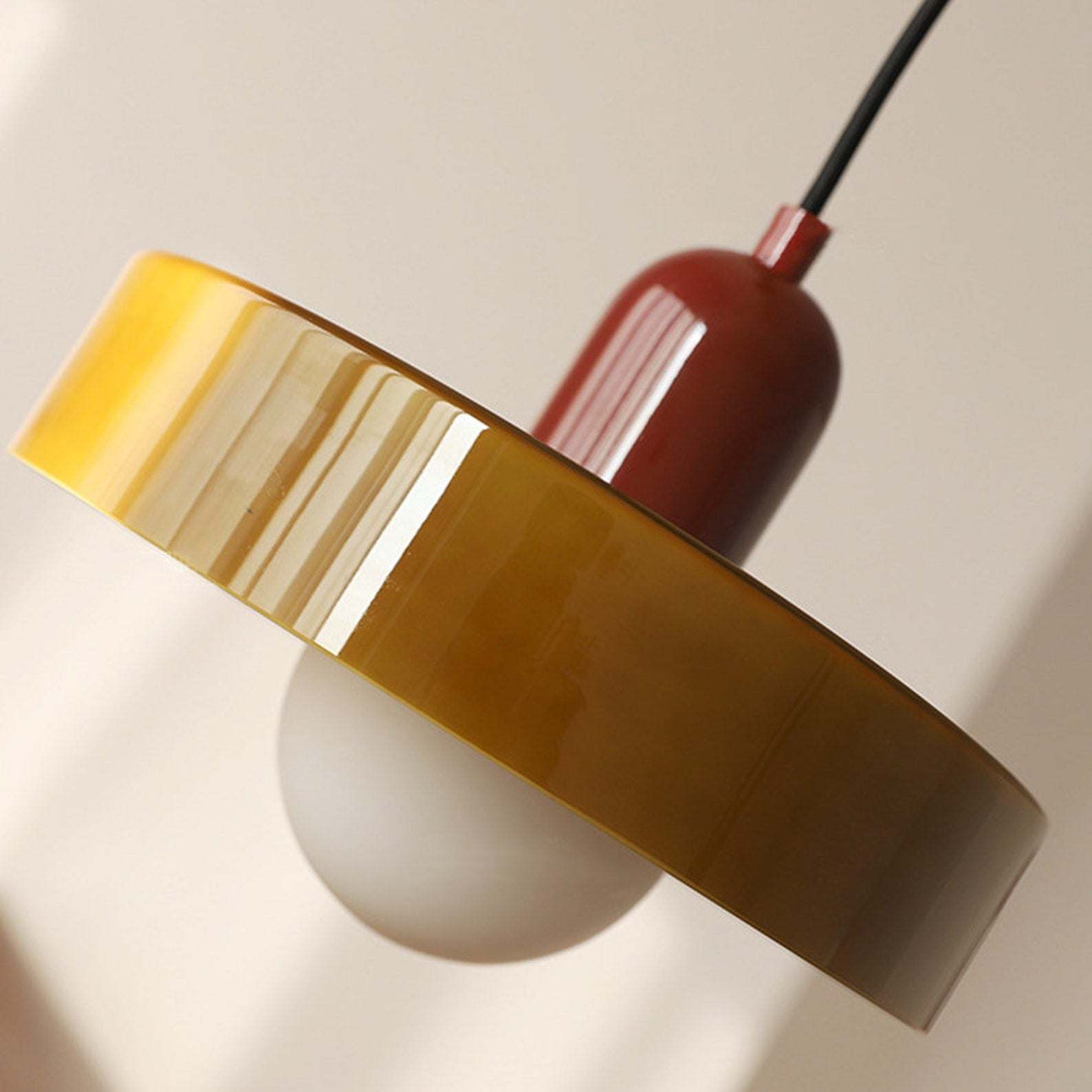 Two Tone Coastal Pendant Light LED Ceiling Hanging Lamp