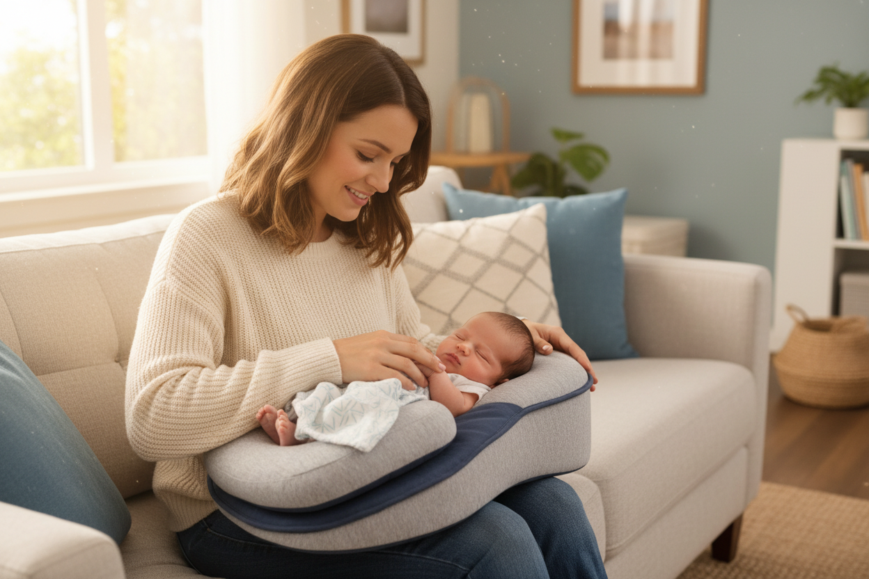 Anti Reflux Baby Lounger Elevated Infant Sleep Positioner Cushion