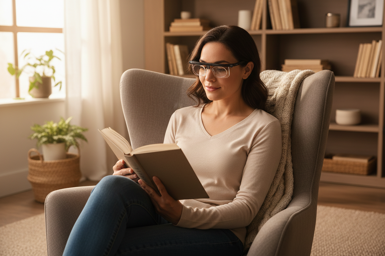 Adjustable Focus Glasses Self Adjusting Reading Glasses Near Far Vision