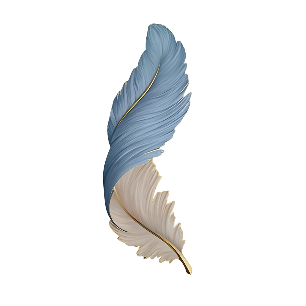 Feather LED Wall Art Lamp USB Remote Control Decorative Wall Light
