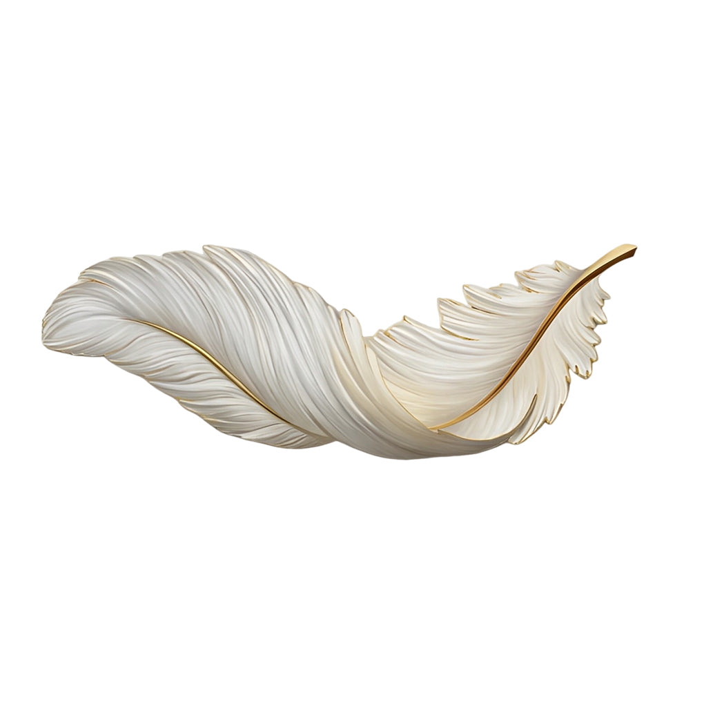 Feather LED Wall Art Lamp USB Remote Control Decorative Wall Light