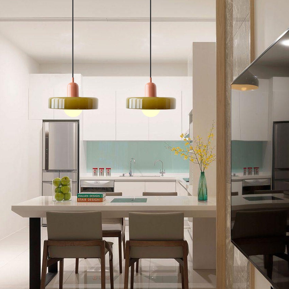 Two Tone Coastal Pendant Light LED Ceiling Hanging Lamp
