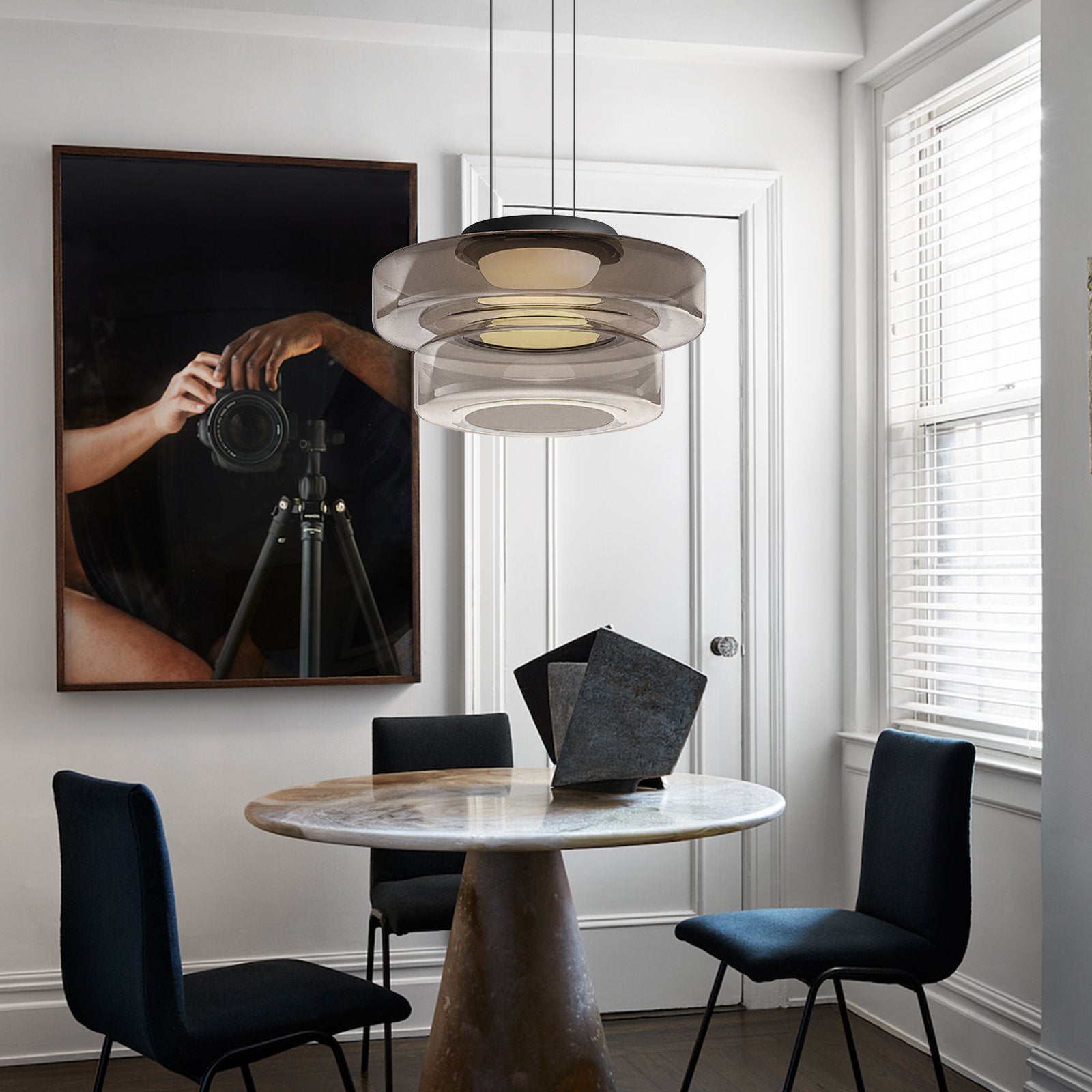 Bauhaus Glass Pendant Light Modern Hanging Ceiling Lamp Fixture