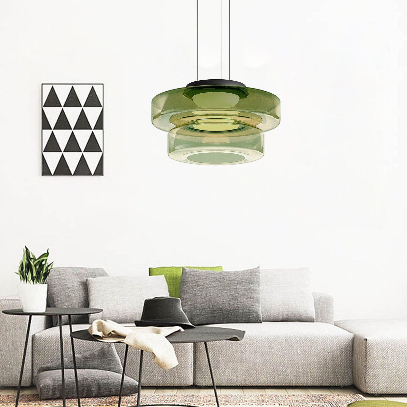 Bauhaus Glass Pendant Light Modern Hanging Ceiling Lamp Fixture