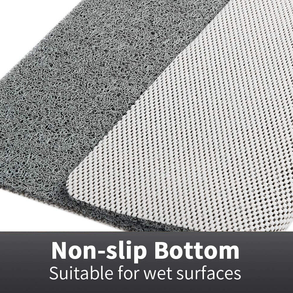 Non-Slip Shower Mat with Quick Water Drainage | Cut-to-Fit Soft Machine Washable Mat