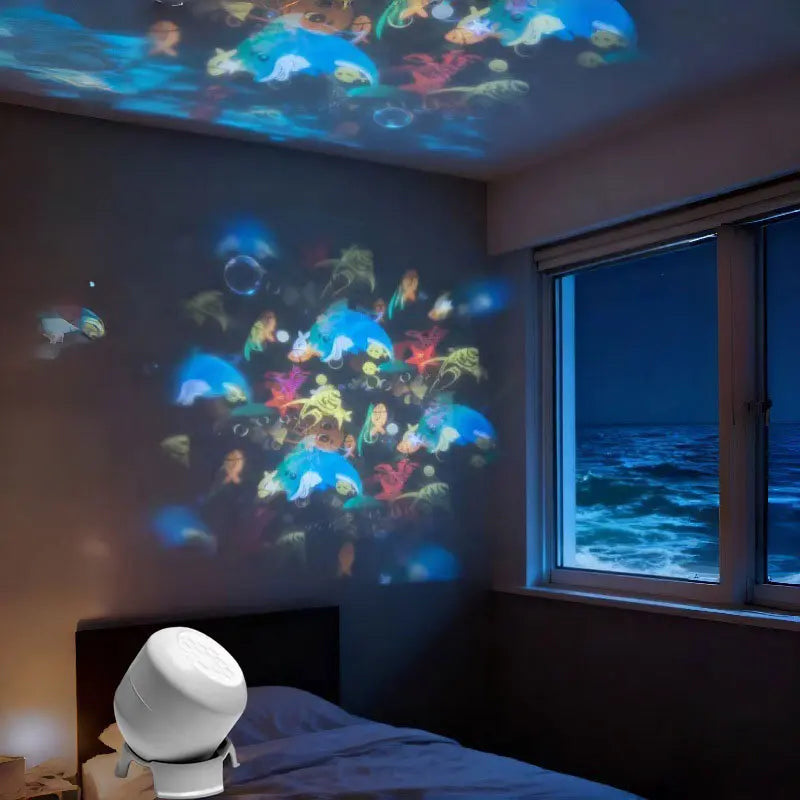 Fetched: Rotating LED Projection Lamp | USB Powered Night Light Driftly | Rotating LED Projection Night Light with Tilt Base | USB Powered Bedroom Decor