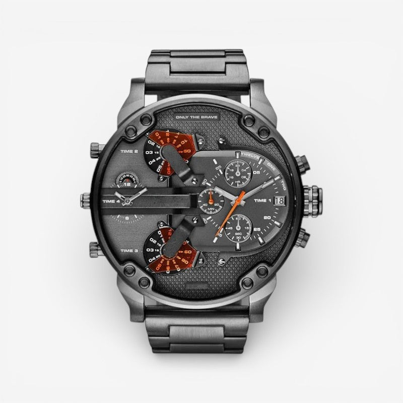 Men’s Chronograph Watch Date Display Adjustable Strap Splash Resistant