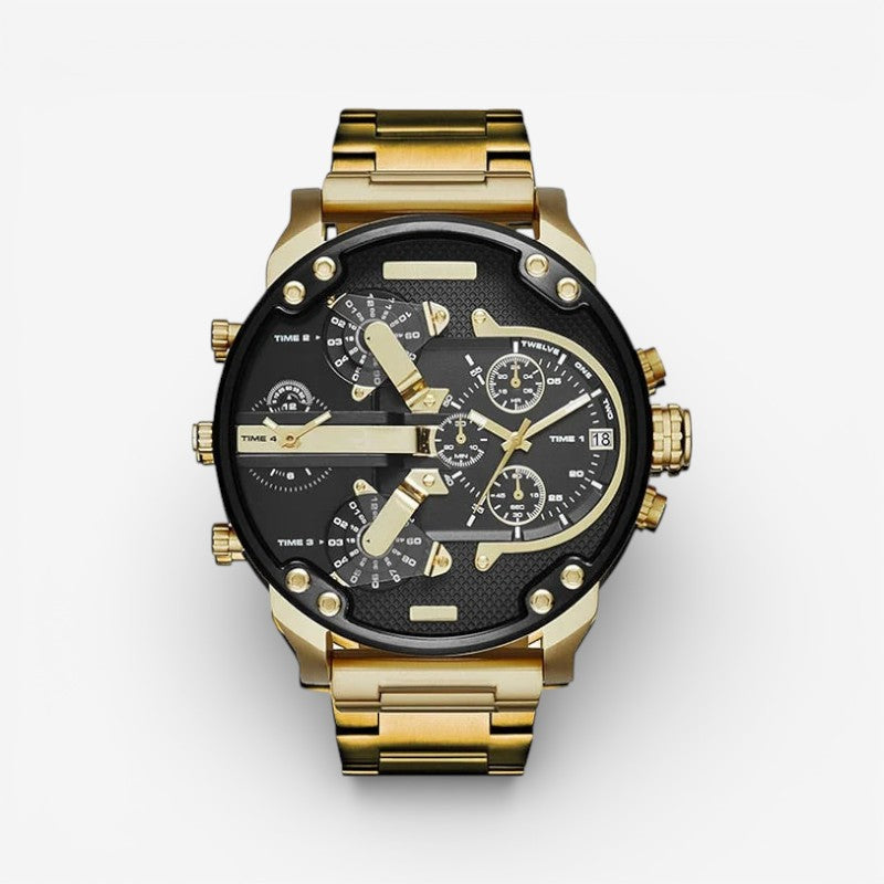 Men’s Chronograph Watch Date Display Adjustable Strap Splash Resistant